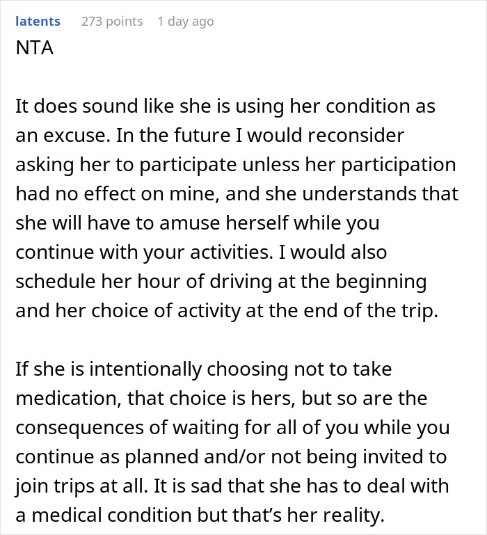 Woman Ruins A Trip After Conveniently "Forgetting" To Take Her Meds, Friend Loses It