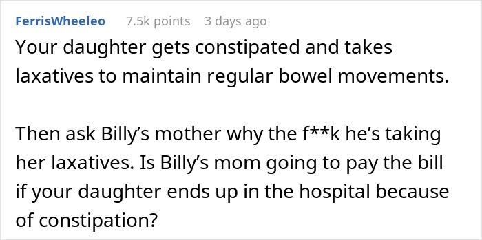 Parent Laces Daughter's Lunch With Laxatives, Knowing It Will Be Stolen, The Plan Works Parent Laces Daughter's Lunch With Laxatives, Knowing It Will Be Stolen, The Plan Works