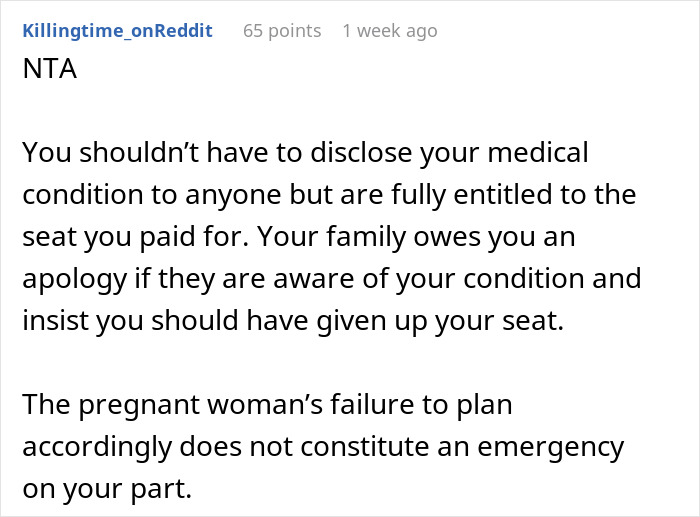 Flight Attendants Refuse To Mediate When Pregnant Woman Demands To Swap Seats, Man Says He Needs It Flight Attendants Refuse To Mediate When Pregnant Woman Demands To Swap Seats, Man Says He Needs It