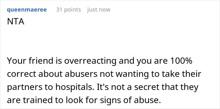 “AITA For Telling My Boyfriend What The Nurses Said To Me When They Took Me Into A Private Room?” “AITA For Telling My Boyfriend What The Nurses Said To Me When They Took Me Into A Private Room?”