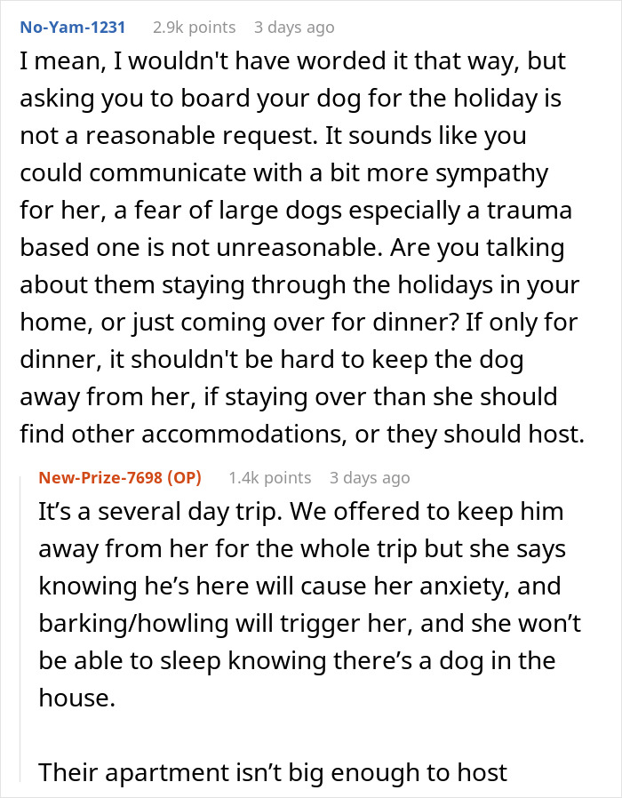 “I Adopted My Dog, Not Her”: Woman Splits Family And The Internet With Her Clapback To SIL “I Adopted My Dog, Not Her”: Woman Splits Family And The Internet With Her Clapback To SIL