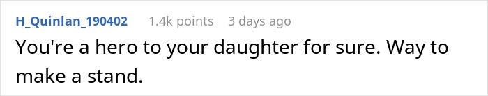 User comment praising a mom for making a stand about kicking out husband and son before Christmas overreaction concerns.