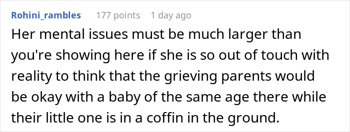 Couple’s Asked Not To Bring Their Baby Along To Another Baby’s Funeral, Woman Insists On Doing So Couple’s Asked Not To Bring Their Baby Along To Another Baby’s Funeral, Woman Insists On Doing So