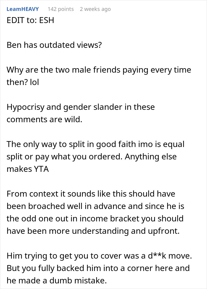 Woman Refuses To Let BF Pretend He Paid For Dinner To 'Save Face', Asks If She Was Wrong Woman Refuses To Let BF Pretend He Paid For Dinner To 'Save Face', Asks If She Was Wrong