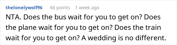 Person Starts Their Wedding On Time, It Offends Their 'Always Late' Parents Who Miss 3/4 Of It