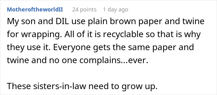 &ldquo;No One Gets Bows This Year&rdquo;: Woman Takes Petty Revenge On Entitled SILs