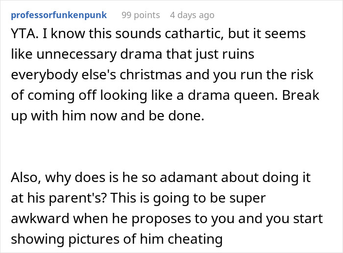 Man Plans To Expose Cheating BF On Christmas While His Whole Family Is Opening Presents Man Plans To Expose Cheating BF On Christmas While His Whole Family Is Opening Presents