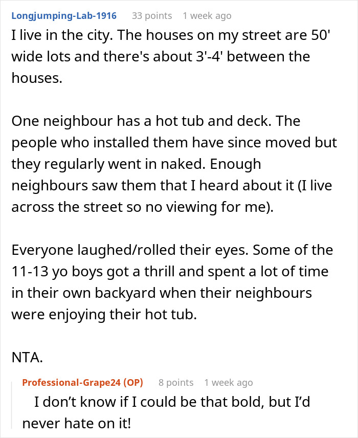 Couple Has A Hot Tub In Their Backyard And Uses It At Night Naked, Gets Told Off By Family 