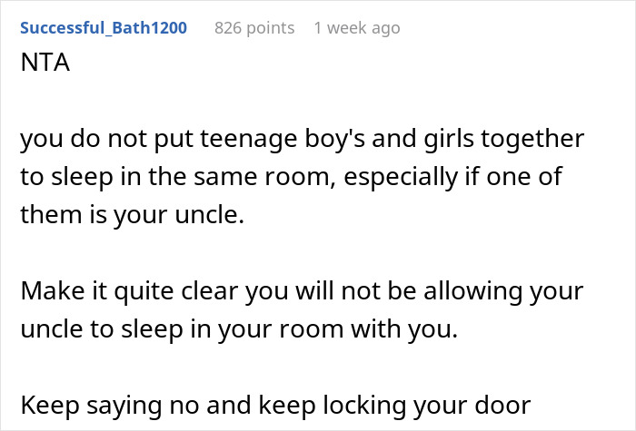 Daughter Refuses To Share Her Bedroom With Mom&rsquo;s 14 Y.O. Brother, Parents Are Furious