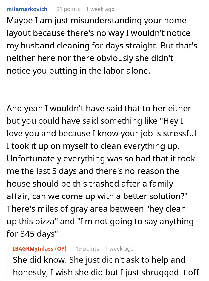 Couple Spends 5 Days Cleaning Up After Christmas Dinner, Man Refuses To Host Again