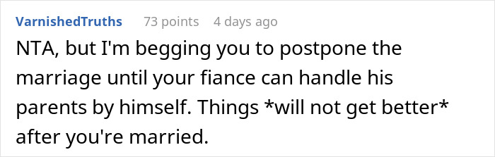 Bride-To-Be Is Forced To Tell Her Mother-In-Law Why She Can’t Come On Their Honeymoon Bride-To-Be Is Forced To Tell Her Mother-In-Law Why She Can’t Come On Their Honeymoon