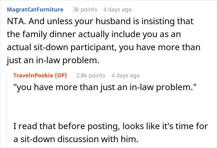 "You Are The Help": Woman Shares In-Laws Planned For Her To Serve Them During Christmas Dinner "You Are The Help": Woman Shares In-Laws Planned For Her To Serve Them During Christmas Dinner