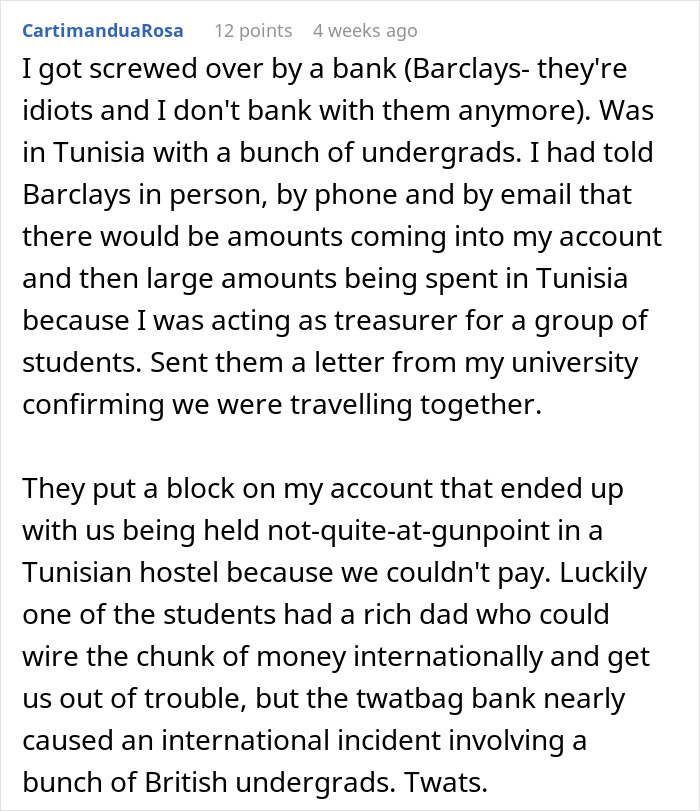 &ldquo;Enjoy Not Being Able To Use Your Money&rdquo;: Bank Employee Gets Revenge Against Entitled Customer