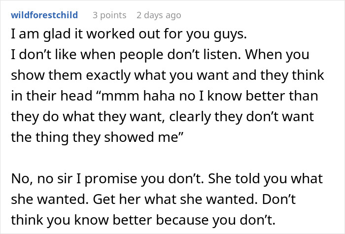 GF Is Very Disappointed By BF's Holiday Gift, Gets A Reality Check