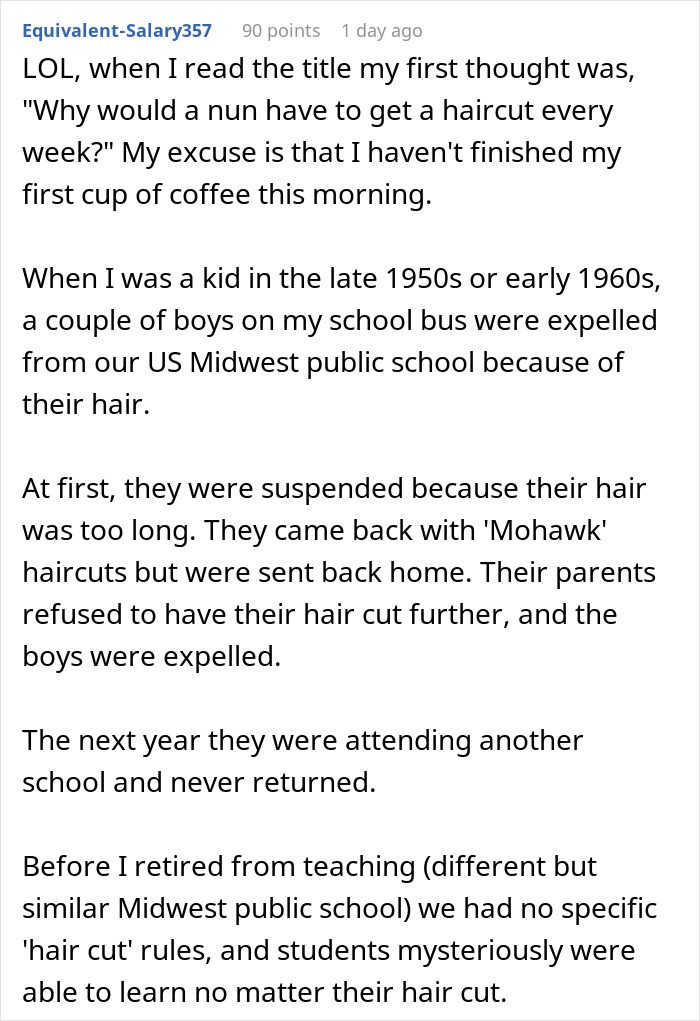 &ldquo;Didn&rsquo;t Jesus Have Long Hair?&rdquo;: Nun Demands Kid&rsquo;s Hair Be Cut, Dad Maliciously Complies
