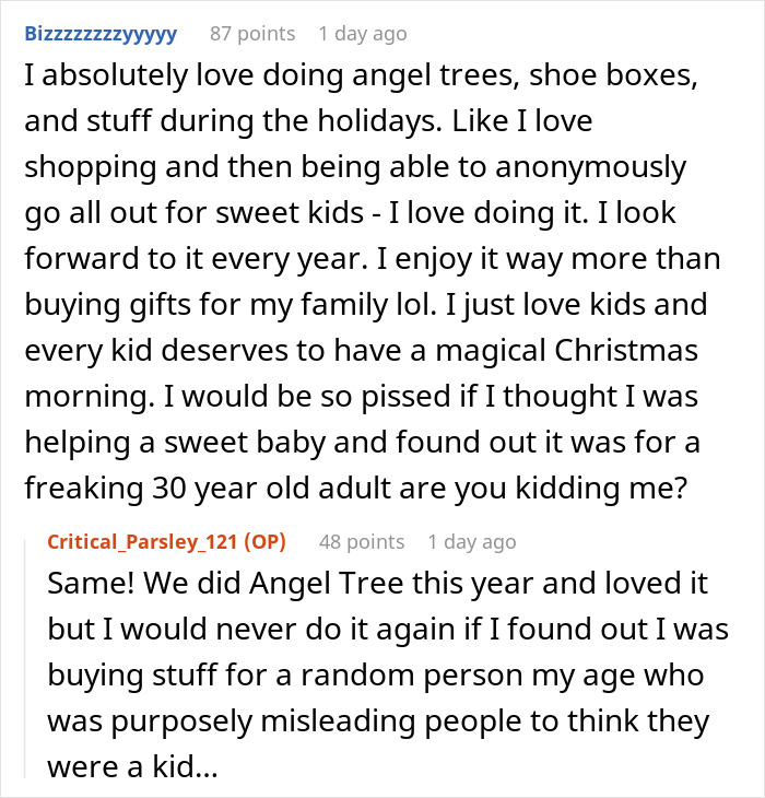 &ldquo;Sip Some Grow-Up Juice&rdquo;: Woman Complains About Only Getting 2 Gifts Via Charity, Gets Backlash