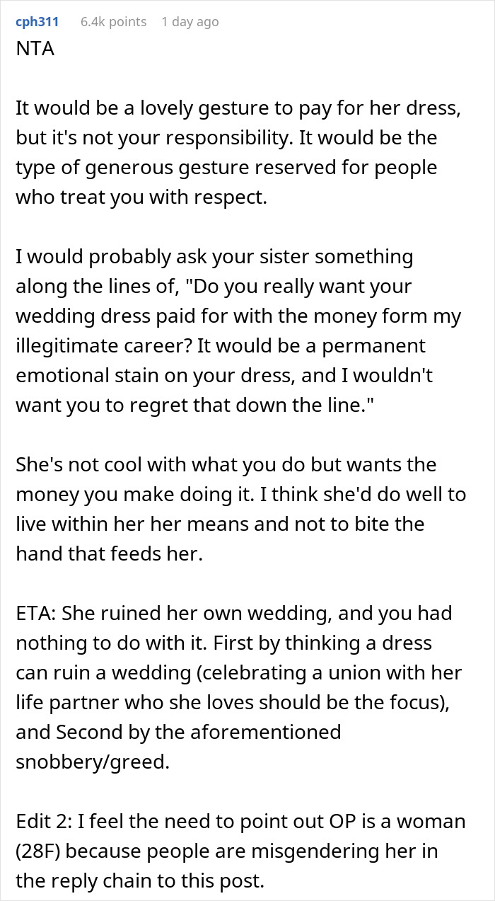 Woman Makes Fun Of Sister&rsquo;s Profession, Is Upset She Refuses To Give Her Money She Earned From It 