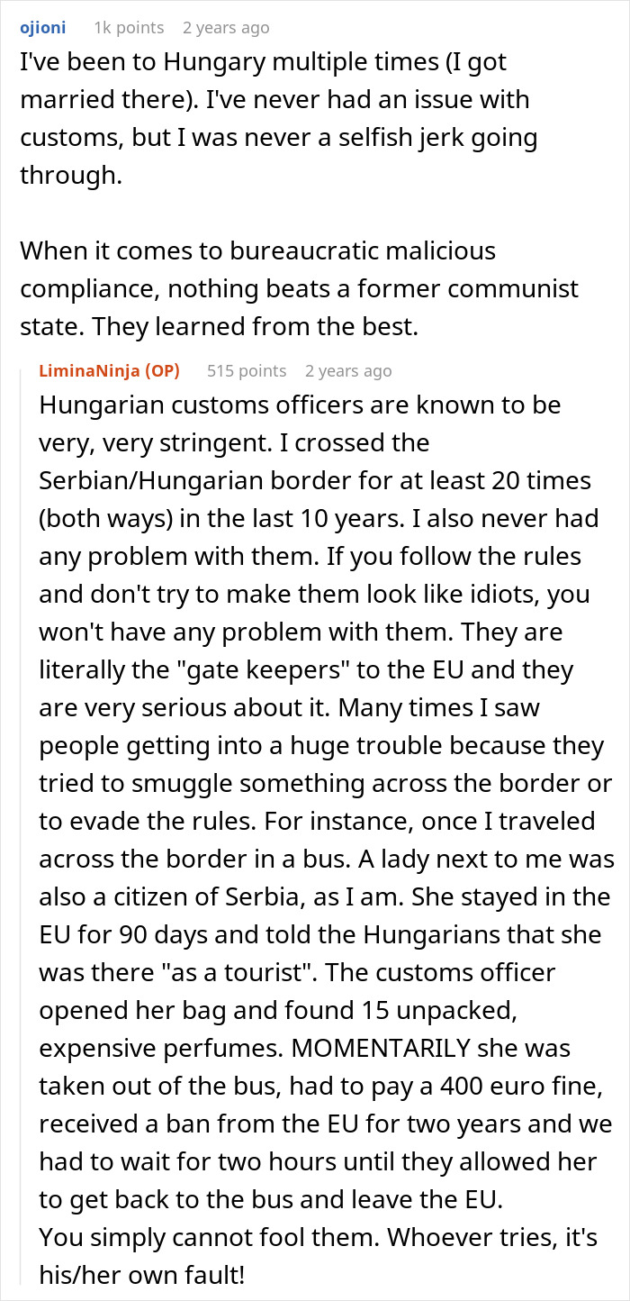 Selfish Jerks Cut In Line In Front Of Mother With Kids At Customs Border, Get Instant Karma Selfish Jerks Cut In Line In Front Of Mother With Kids At Customs Border, Get Instant Karma