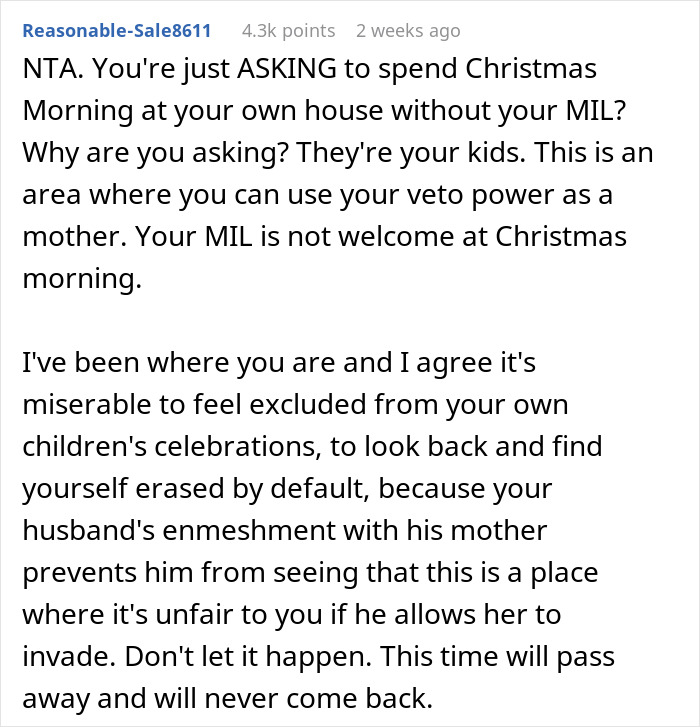 Overbearing MIL Made Whole Christmas About Herself Last Year And This Year Got Uninvited