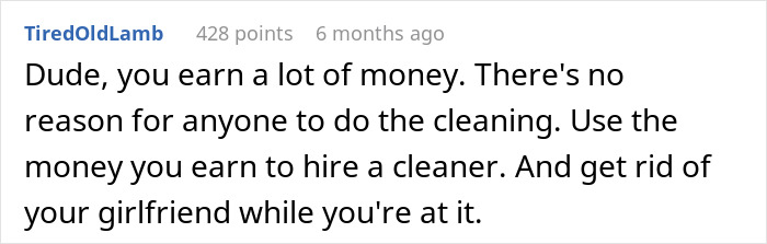 Man Balancing Long Hours and Bills Faces GF's "Equal" Chores Request, Turns To Internet For Advice Man Balancing Long Hours and Bills Faces GF's "Equal" Chores Request, Turns To Internet For Advice