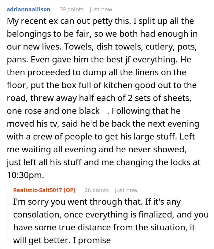 Petty Ex-Wife Wants Half Of Everything, Is Furious When She Gets Exactly That And Not A Bit More Petty Ex-Wife Wants Half Of Everything, Is Furious When She Gets Exactly That And Not A Bit More