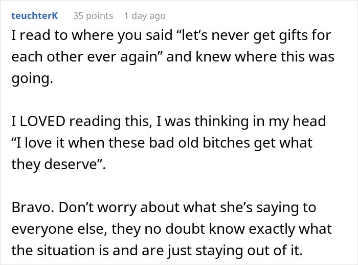 MIL Tosses Christmas Gift To The Side After Learning DIL Bought It, Regrets It A Year Later