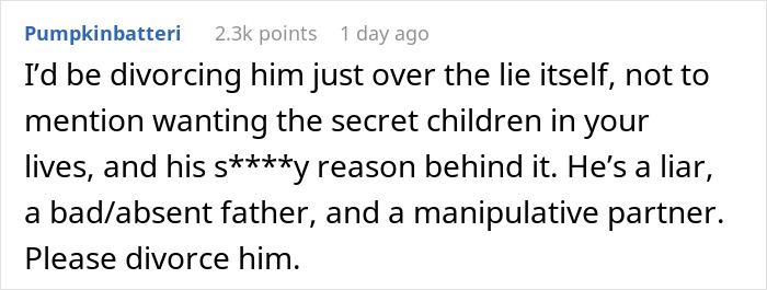 Man Expects Wife To Raise Two Kids He Hid From Her For 3 Years, Gets Served With Divorce Papers Man Expects Wife To Raise Two Kids He Hid From Her For 3 Years, Gets Served With Divorce Papers