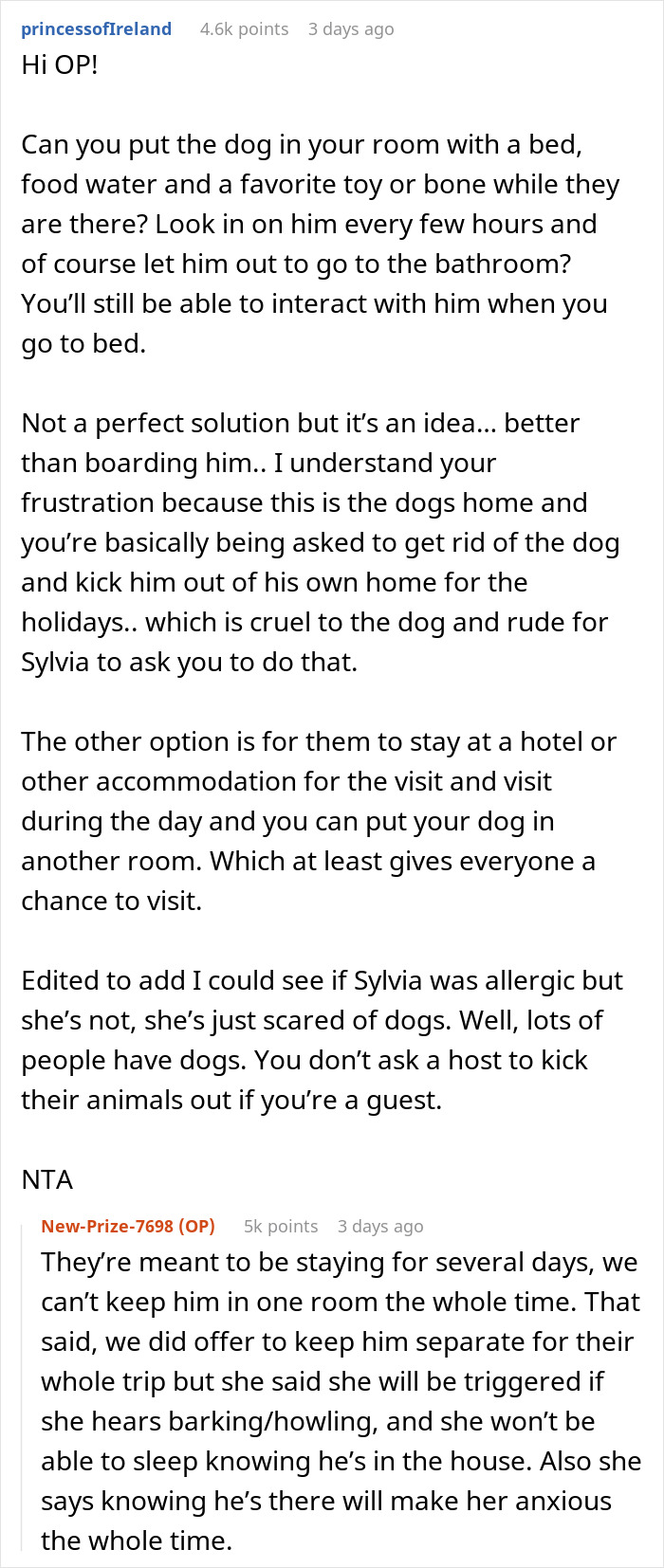 “I Adopted My Dog, Not Her”: Woman Splits Family And The Internet With Her Clapback To SIL “I Adopted My Dog, Not Her”: Woman Splits Family And The Internet With Her Clapback To SIL