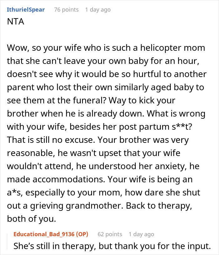 Couple’s Asked Not To Bring Their Baby Along To Another Baby’s Funeral, Woman Insists On Doing So Couple’s Asked Not To Bring Their Baby Along To Another Baby’s Funeral, Woman Insists On Doing So