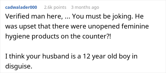 Woman Asks If It's Wrong To Leave Menstrual Pads Out Where A Male Guest Could See Them