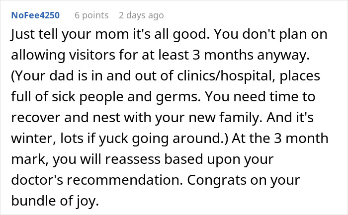Woman Shares Her Delusional Parents Want Her To Have A C-Section So It Will Fit Their Plans