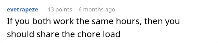 Man Balancing Long Hours and Bills Faces GF's "Equal" Chores Request, Turns To Internet For Advice Man Balancing Long Hours and Bills Faces GF's "Equal" Chores Request, Turns To Internet For Advice