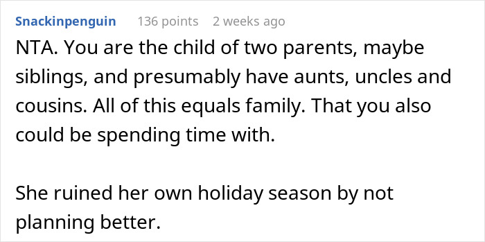 “She Lost It”: Person Refuses To Give Up Their Days Off Just Because They Don’t Have Kids “She Lost It”: Person Refuses To Give Up Their Days Off Just Because They Don’t Have Kids