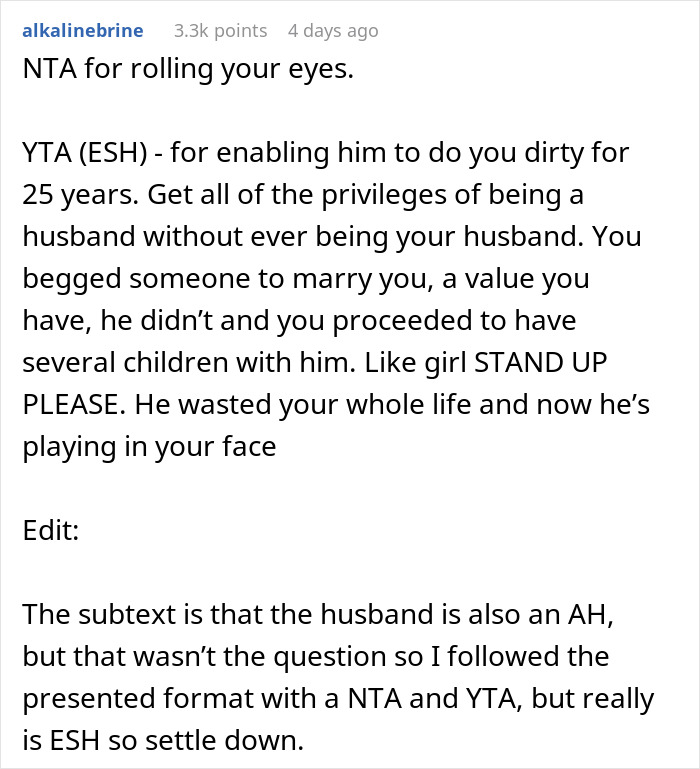 BF Decides It's Finally Time To Propose After 30 Years And 4 Kids, Is Met With An Eye Roll BF Decides It's Finally Time To Propose After 30 Years And 4 Kids, Is Met With An Eye Roll