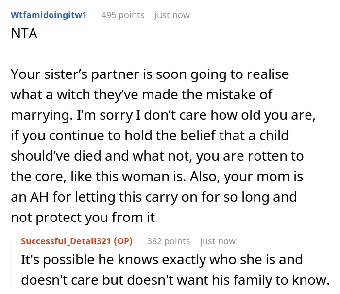 Half-Sister Who’d Rather Pretend Her Sibling Doesn’t Exist Requests She Attend Her Wedding Half-Sister Who’d Rather Pretend Her Sibling Doesn’t Exist Requests She Attend Her Wedding