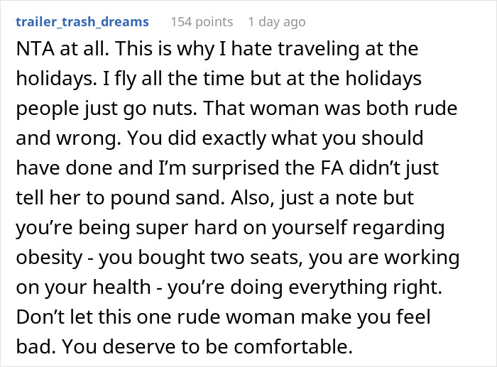 Mom Tries To Bully Obese Woman Out Of Her Second Plane Seat, Gets Humbled In Return