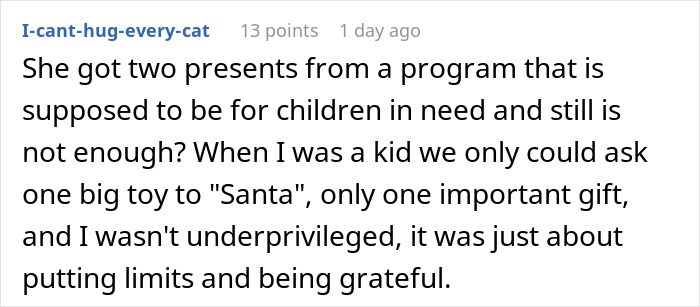 &ldquo;Sip Some Grow-Up Juice&rdquo;: Woman Complains About Only Getting 2 Gifts Via Charity, Gets Backlash