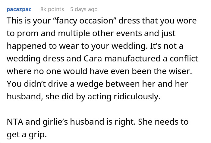 &ldquo;AITA For Wearing My Wedding Dress To Someone Else&rsquo;s Wedding?&rdquo;