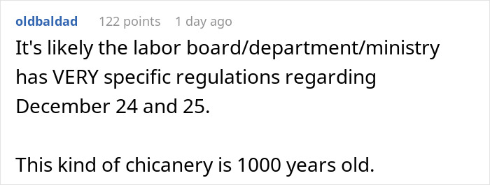 Boss Says That Christmas Time Off Is Only For Christians, Employee Replies &ldquo;I&rsquo;m Not Coming&rdquo;