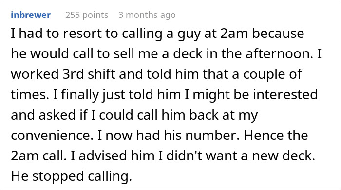 Person Learns Entitled Client Wants To Be Called 'First Thing In The Morning', Makes It 5:15 AM