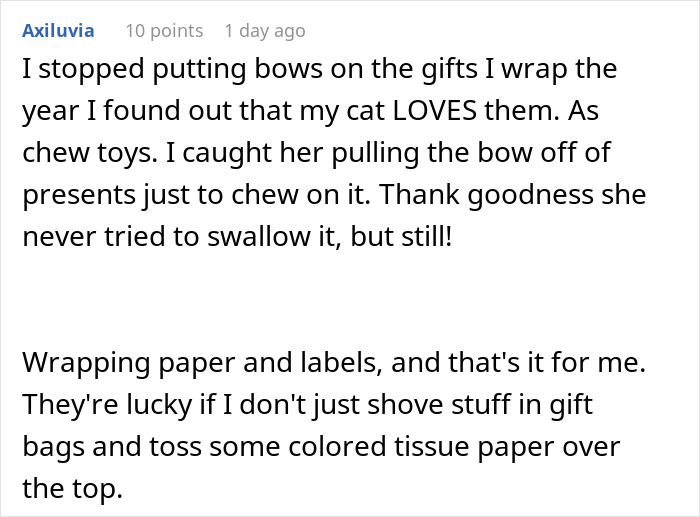 &ldquo;No One Gets Bows This Year&rdquo;: Woman Takes Petty Revenge On Entitled SILs
