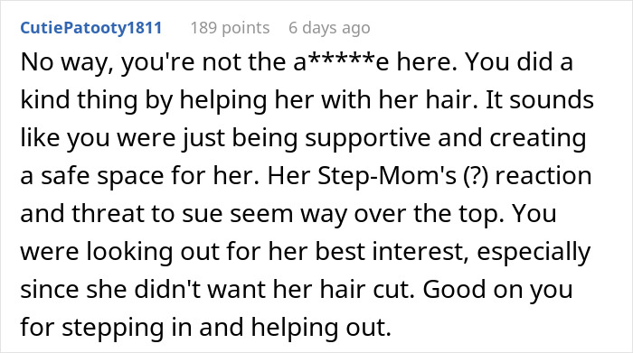 Woman Helps Daughter's Friend With Her Matted Hair, Her Dad's Fianc&eacute;e Now Says She Owes Her Money