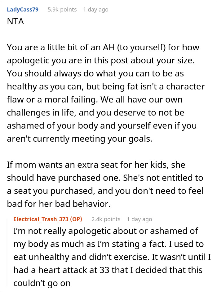 Mom Tries To Bully Obese Woman Out Of Her Second Plane Seat, Gets Humbled In Return