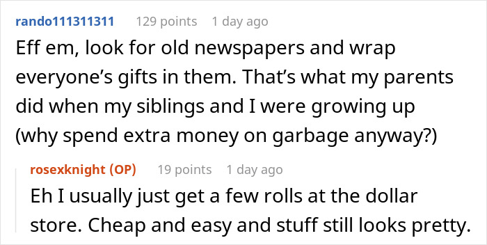 &ldquo;No One Gets Bows This Year&rdquo;: Woman Takes Petty Revenge On Entitled SILs