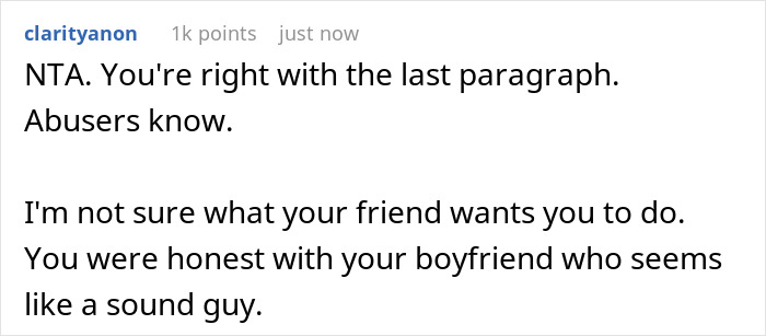 “AITA For Telling My Boyfriend What The Nurses Said To Me When They Took Me Into A Private Room?” “AITA For Telling My Boyfriend What The Nurses Said To Me When They Took Me Into A Private Room?”