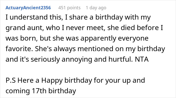 17 Y.O. Is Done Sharing Her Birthday With Her Late Twin, Parents Are Not Having It