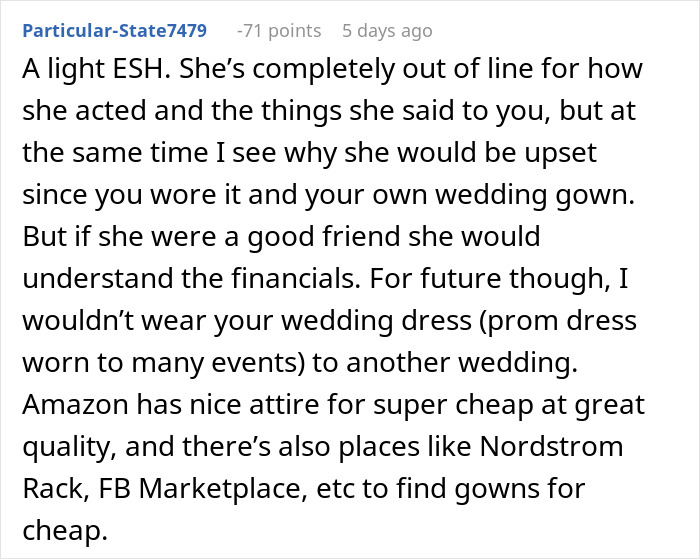 &ldquo;AITA For Wearing My Wedding Dress To Someone Else&rsquo;s Wedding?&rdquo;