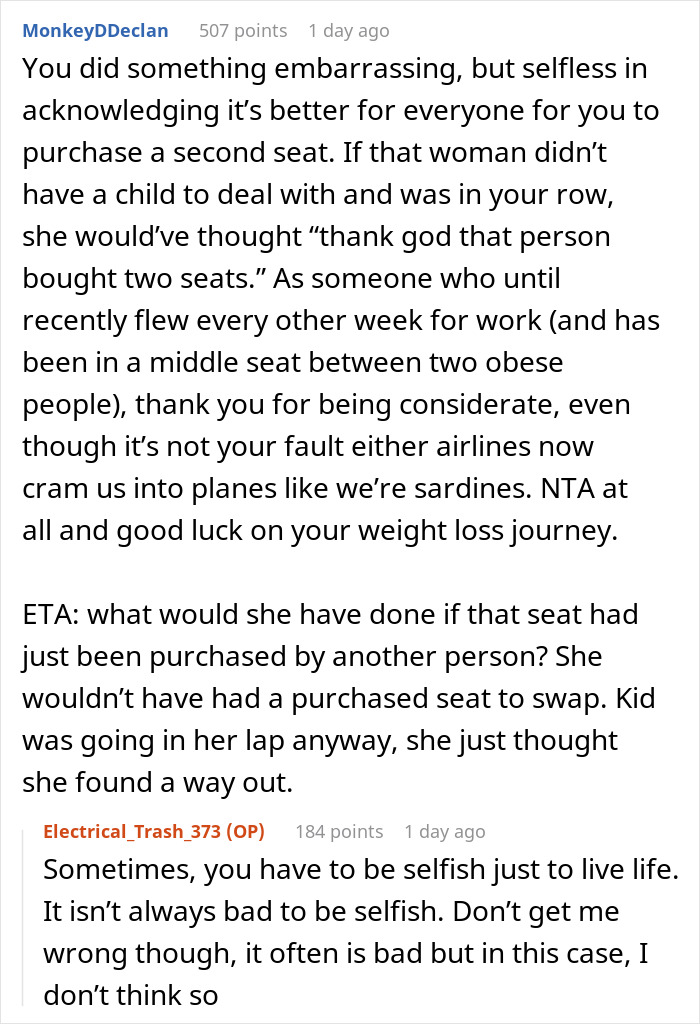 Mom Tries To Bully Obese Woman Out Of Her Second Plane Seat, Gets Humbled In Return