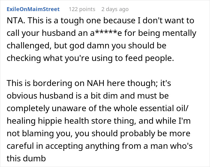 Husband Uses Essential Oil Instead Of Actual Peppermint In Wife&rsquo;s Gift, She Has A Panic Attack