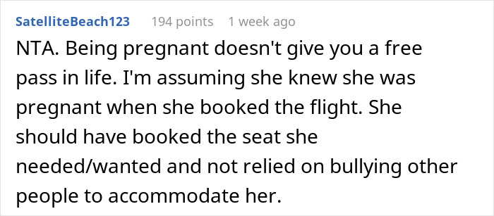 Flight Attendants Refuse To Mediate When Pregnant Woman Demands To Swap Seats, Man Says He Needs It Flight Attendants Refuse To Mediate When Pregnant Woman Demands To Swap Seats, Man Says He Needs It